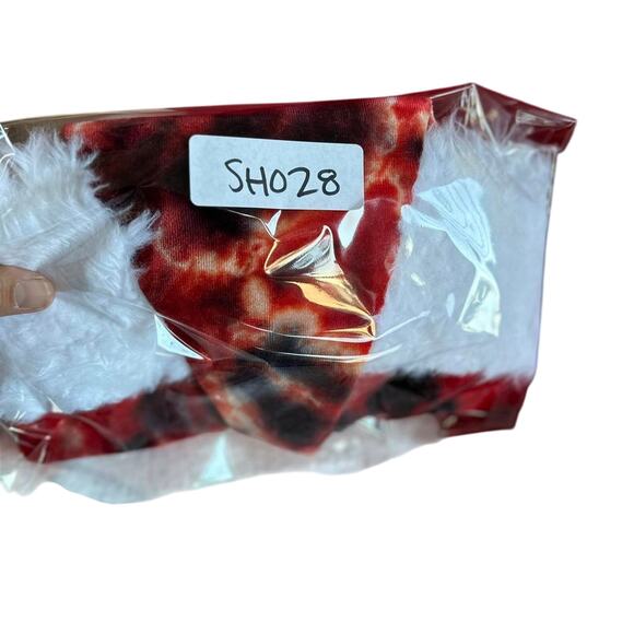 Santa Hat Tie Dye Holiday Party Wear Festive Christmas Parties - Picture 7 of 7